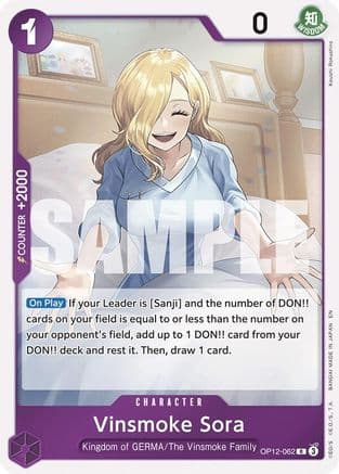 Vinsmoke Sora (OP12-062) - Legacy of the Master Foil