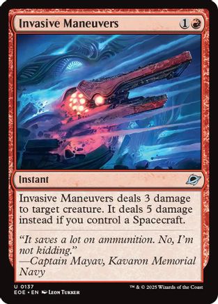 Invasive Maneuvers |  Foil (137) [Edge of Eternities]