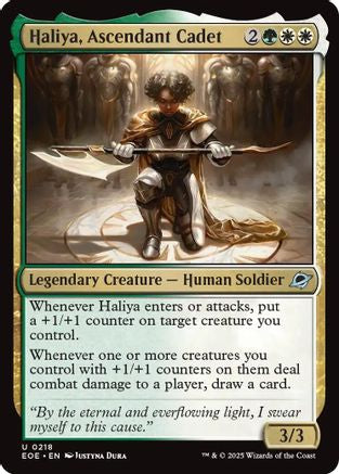 Haliya, Ascendant Cadet |  Foil (218) [Edge of Eternities]