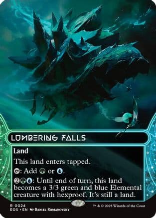 Lumbering Falls (0024) (Borderless) |  (024) [Edge of Eternities: Stellar Sights]