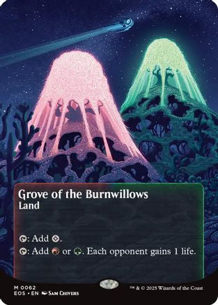 Grove of the Burnwillows (0062) (Borderless) |  (062) [Edge of Eternities: Stellar Sights]
