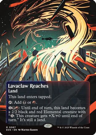 Lavaclaw Reaches (0067) (Borderless) |  (067) [Edge of Eternities: Stellar Sights]
