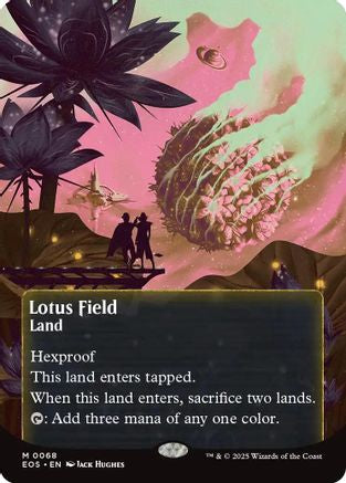 Lotus Field (0068) (Borderless) |  Foil (068) [Edge of Eternities: Stellar Sights]