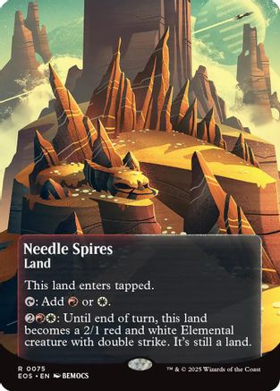 Needle Spires (0075) (Borderless) |  Foil (075) [Edge of Eternities: Stellar Sights]