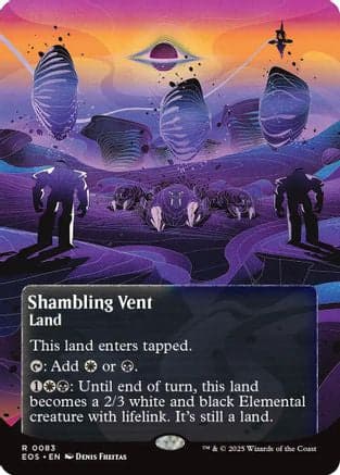 Shambling Vent (0083) (Borderless) |  Foil (083) [Edge of Eternities: Stellar Sights]