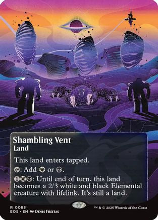 Shambling Vent (0083) (Borderless) |  Foil (083) [Edge of Eternities: Stellar Sights]