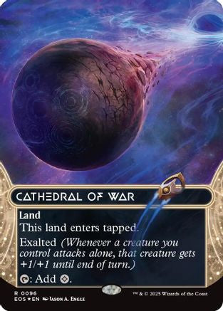 Cathedral of War (0096) (Borderless) (Galaxy Foil) |  Foil (096) [Edge of Eternities: Stellar Sights]