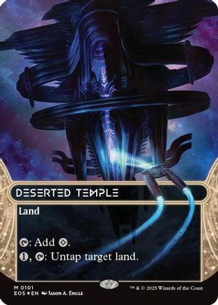 Deserted Temple (0101) (Borderless) (Galaxy Foil) |  Foil (101) [Edge of Eternities: Stellar Sights]