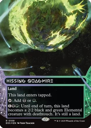 Hissing Quagmire (0109) (Borderless) (Galaxy Foil) |  Foil (109) [Edge of Eternities: Stellar Sights]