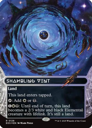 Shambling Vent (0128) (Borderless) (Galaxy Foil) |  Foil (128) [Edge of Eternities: Stellar Sights]