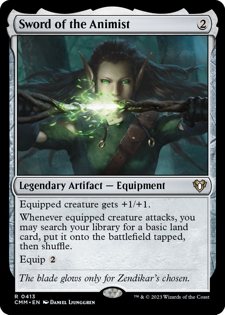 Sword of the Animist [Commander Masters] Foil