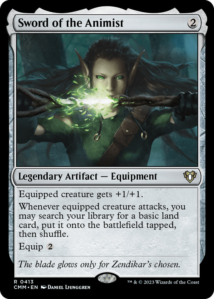 Sword of the Animist [Commander Masters] Foil
