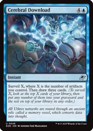 Cerebral Download |  Foil (048) [Edge of Eternities]