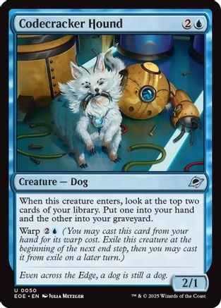 Codecracker Hound |  Foil (050) [Edge of Eternities]