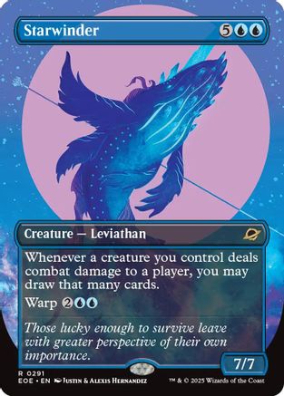 Starwinder (0291) (Borderless) |  Foil (291) [Edge of Eternities]
