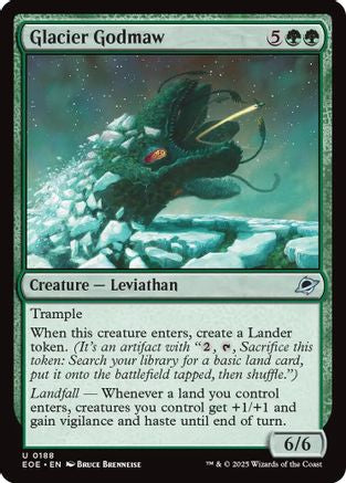 Glacier Godmaw |  Foil (188) [Edge of Eternities]