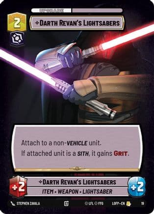 Darth Revan's Lightsabers |  (19)  [Organized Play Promos]