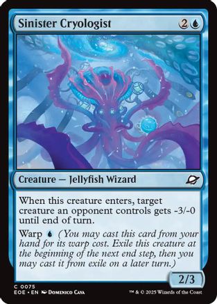 Sinister Cryologist |  Foil (075) [Edge of Eternities]