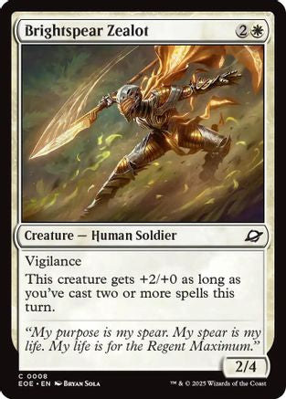 Brightspear Zealot |  (008) [Edge of Eternities]
