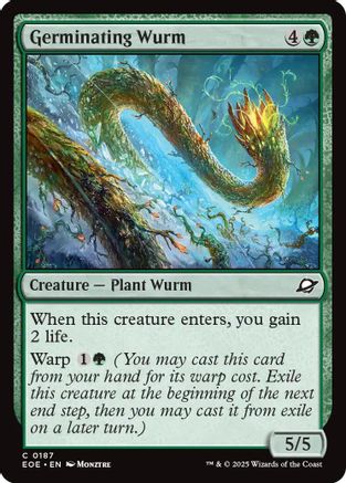 Germinating Wurm |  Foil (187) [Edge of Eternities]