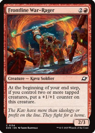 Frontline War-Rager |  Foil (134) [Edge of Eternities]