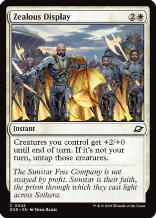 Zealous Display |  Foil (045) [Edge of Eternities]