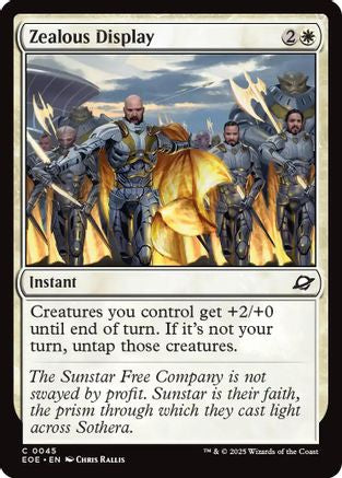 Zealous Display |  Foil (045) [Edge of Eternities]