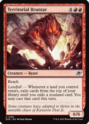 Territorial Bruntar |  Foil (165) [Edge of Eternities]