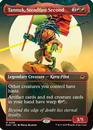 Tannuk, Steadfast Second (Borderless) |  Foil (296) [Edge of Eternities]