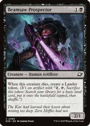 Beamsaw Prospector |  Foil (089) [Edge of Eternities]