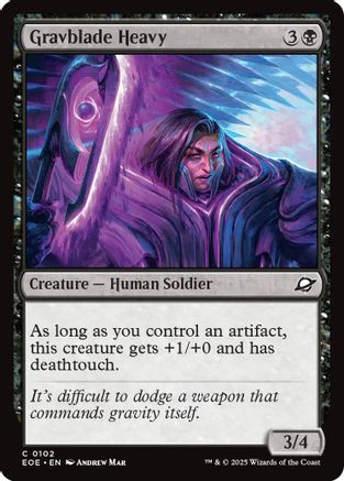 Gravblade Heavy |  Foil (102) [Edge of Eternities]