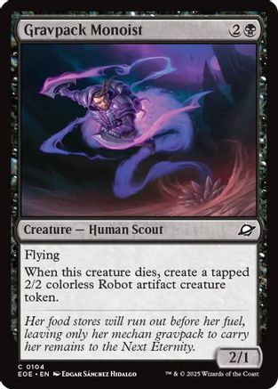 Gravpack Monoist |  Foil (104) [Edge of Eternities]