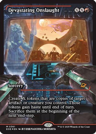 Devastating Onslaught (0361) (Showcase) |  Foil (361) [Edge of Eternities]