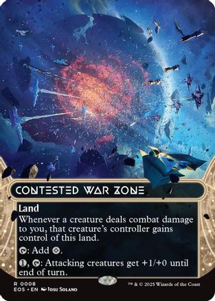 Contested War Zone (0008) (Borderless) |  (008) [Edge of Eternities: Stellar Sights]