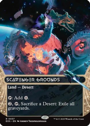 Scavenger Grounds (0037) (Borderless) |  (037) [Edge of Eternities: Stellar Sights]