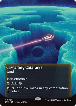 Cascading Cataracts (0050) (Borderless) |  (050) [Edge of Eternities: Stellar Sights]