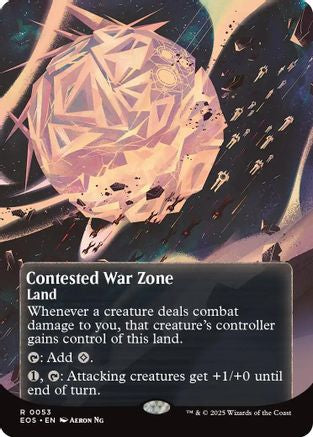 Contested War Zone (0053) (Borderless) |  (053) [Edge of Eternities: Stellar Sights]