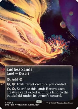 Endless Sands (0060) (Borderless) |  (060) [Edge of Eternities: Stellar Sights]