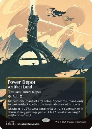 Power Depot (0169) (Borderless) (Galaxy Foil) |  Foil (169) [Edge of Eternities: Stellar Sights]