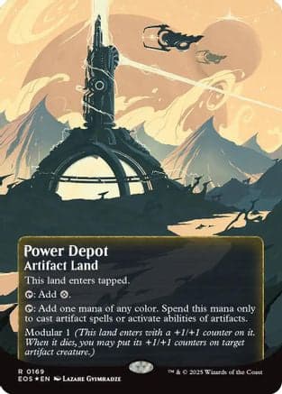 Power Depot (0169) (Borderless) (Galaxy Foil) |  Foil (169) [Edge of Eternities: Stellar Sights]