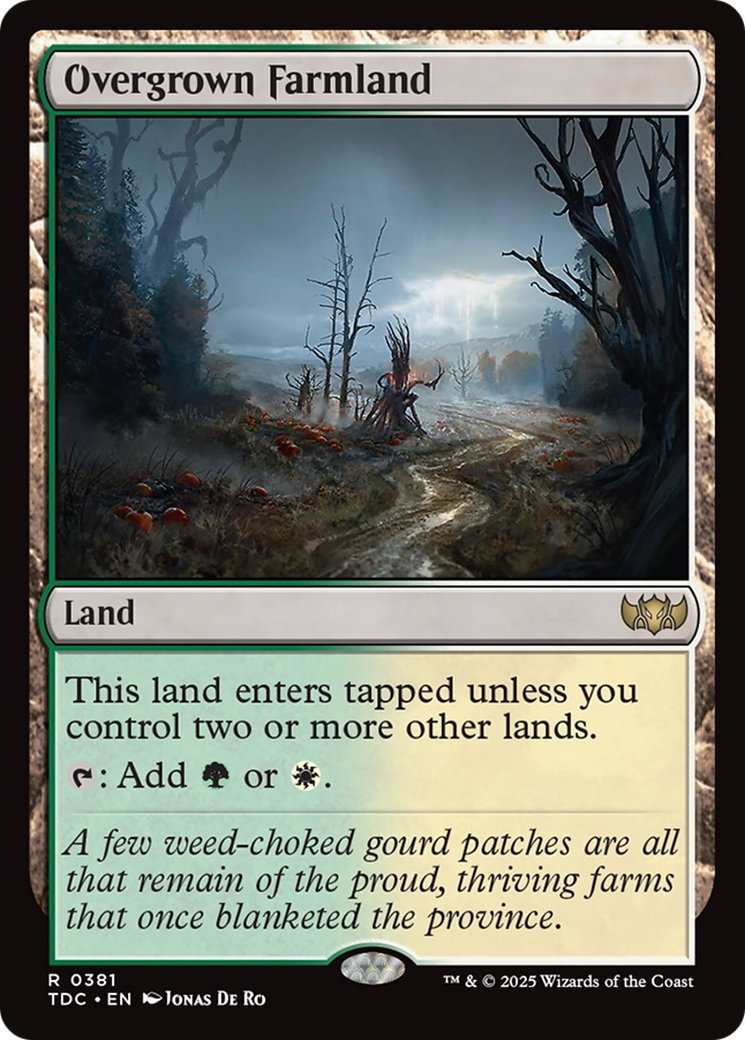 Overgrown Farmland (381) [Commander: Tarkir: Dragonstorm]