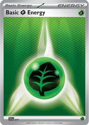 Basic Grass Energy 017- SVE Scarlet & Violet Energies Reverse Holofoil