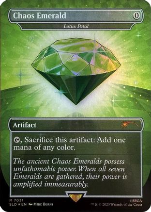 Chaos Emerald - Lotus Petal (7031) |  Foil (7031) [Secret Lair Drop Series]