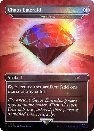 Chaos Emerald - Lotus Petal (7032) |  Foil (7032) [Secret Lair Drop Series]