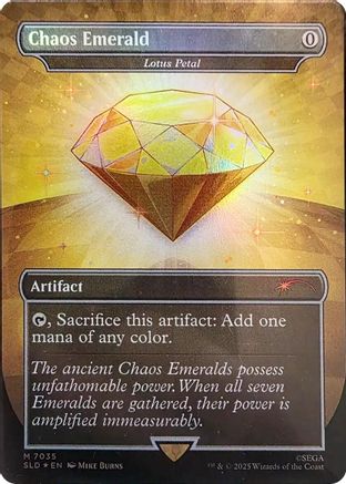 Chaos Emerald - Lotus Petal (7035) |  Foil (7035) [Secret Lair Drop Series]