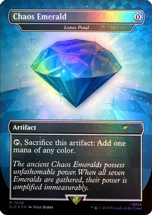 Chaos Emerald - Lotus Petal (7036) |  Foil (7036) [Secret Lair Drop Series]