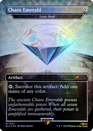 Chaos Emerald - Lotus Petal (7037) |  Foil (7037) [Secret Lair Drop Series]