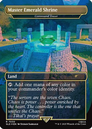 Master Emerald Shrine - Command Tower (7030) (Rainbow Foil) |  Foil (7030) [Secret Lair Drop Series]