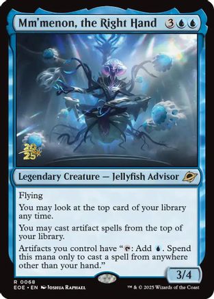 Mm'menon, the Right Hand |  Foil (068) [Prerelease Cards]