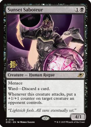 Sunset Saboteur |  Foil (116) [Prerelease Cards]